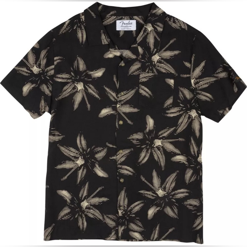 NWT Fender The Norvell Button Up Hawaiian Style Shirt